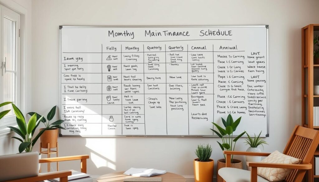 home maintenance schedule
