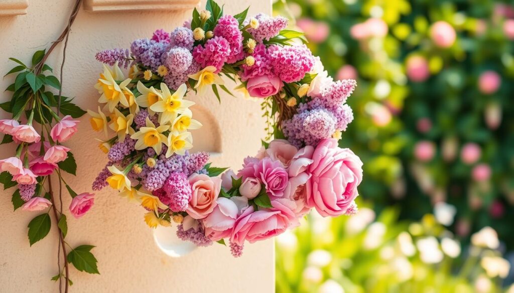 blooming spring wreath